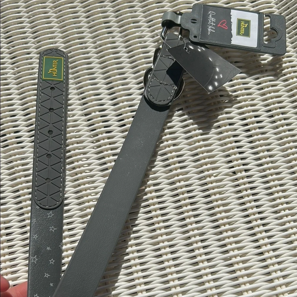 Hunter Black Dog Collar Size M 37-46